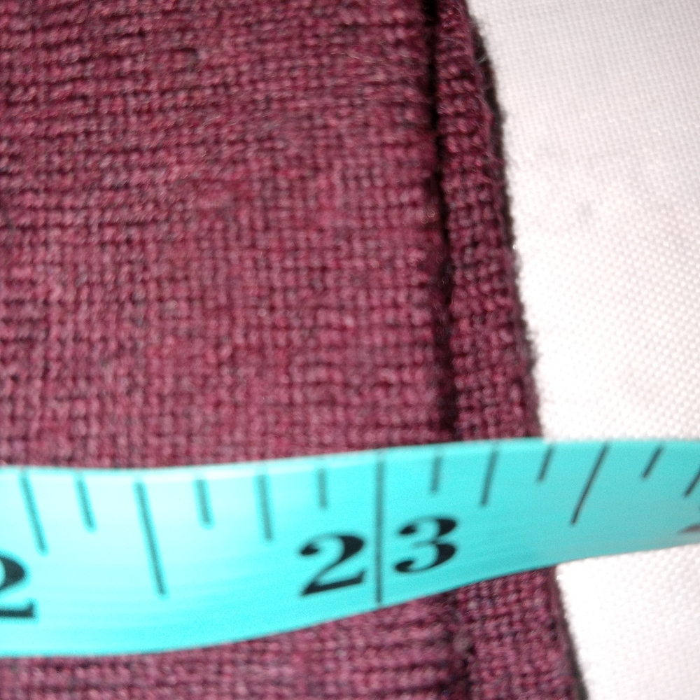Club Monaco Burgundy Balloon Sleeve Wool Sweater SP - Picture 6 of 8